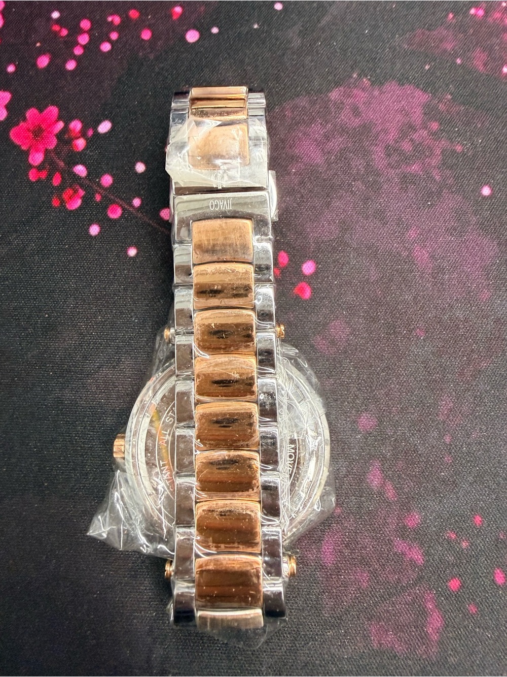 NWOT Jivago Women's JV617 Celebrate Crystal Two-tone Stainless Steel Watch - Picture 4 of 13
